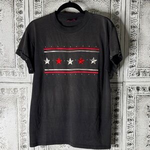 Vtg American Star Embroidered T shirt